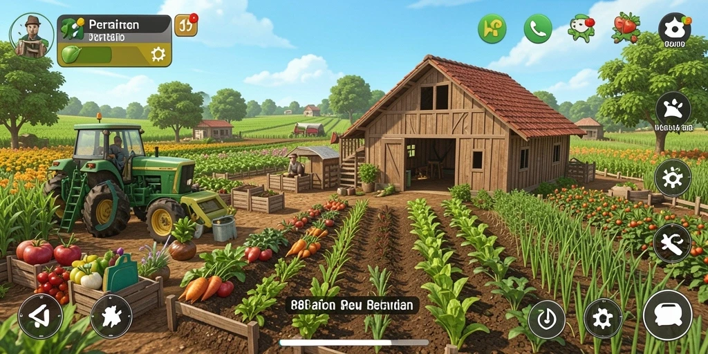 Tampilan screenshot 88ID menunjukkan pengalaman gameplay pertanian yang mengasyikkan.
