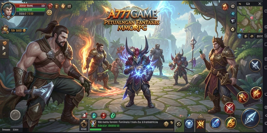 Tampilan gameplay A777GAME yang menakjubkan dalam dunia MMORPG.