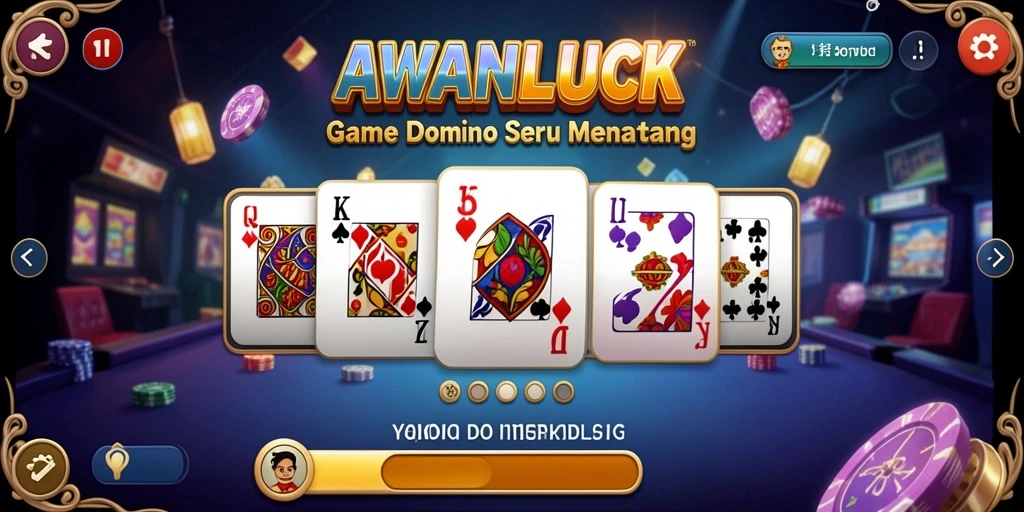 Screenshot gameplay AWANLUCK yang menampilkan keseruan bermain Domino.
