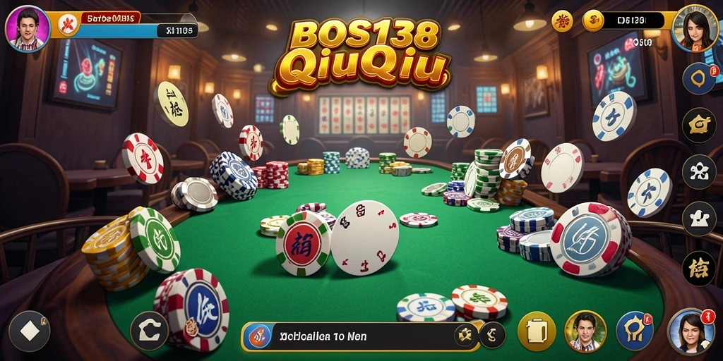 Tampilan gameplay QiuQiu yang seru dan kompetitif.
