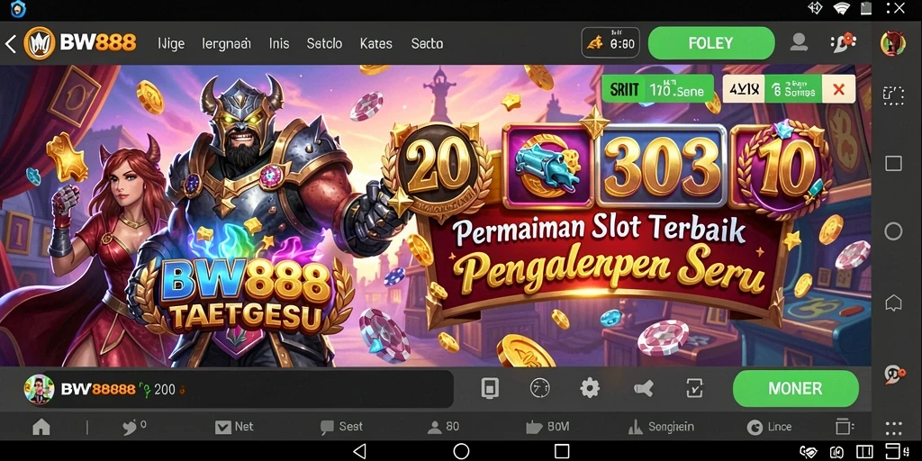 Gameplay BW888 dengan fitur slot yang menarik dan mendebarkan.