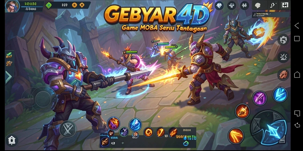 Tampilan menarik saat bertarung di GEBYAR4D.