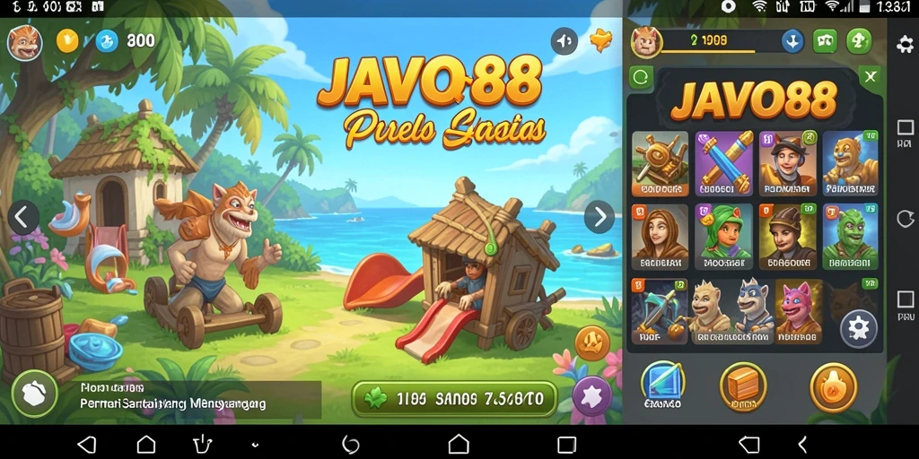 Screenshot gameplay JAVO88 yang menunjukkan keseruan permainan.