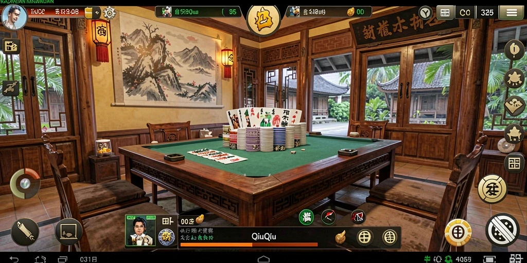 Tampilan gameplay QiuQiu yang menarik dan seru.