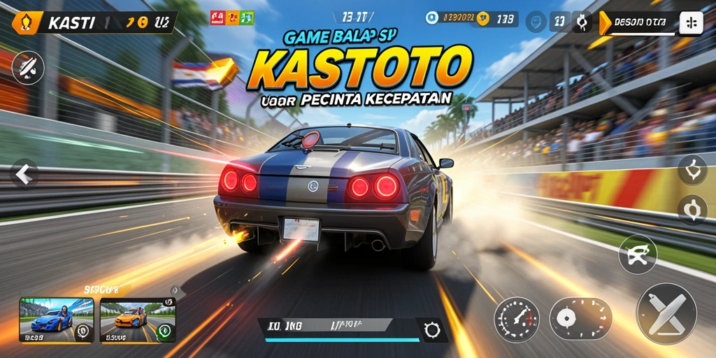 Tampilan grafis yang menakjubkan dan gameplay balap seru di KASTOTO.