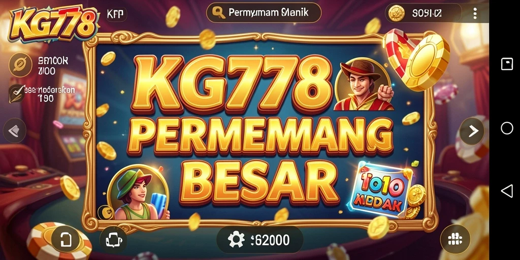 Tampilan gameplay KG778 yang menarik dan penuh warna dalam permainan Slot.