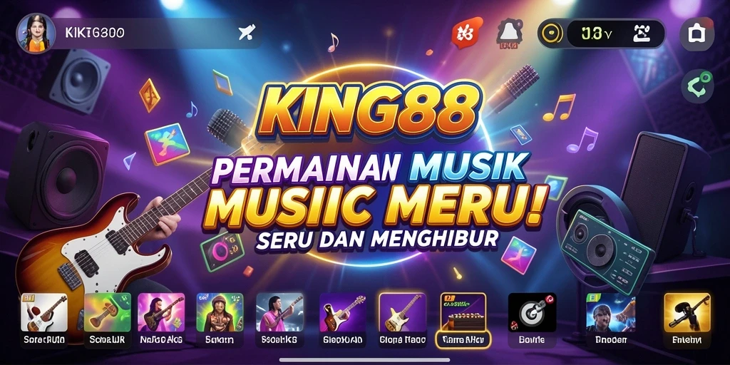 Screenshot KING88 menampilkan gameplay musik yang menarik dan interaktif.