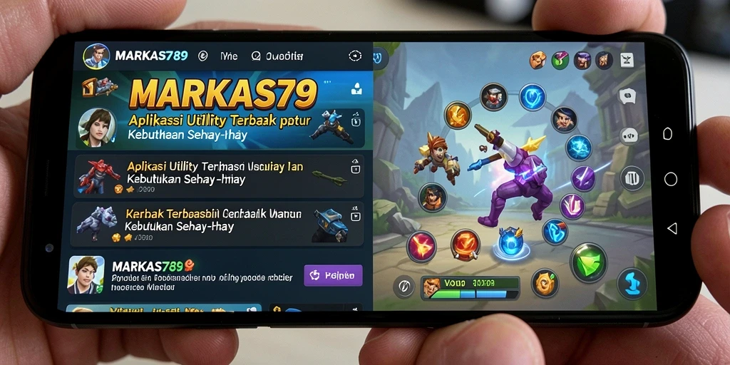 Tampilan menarik dari aplikasi MARKAS789 dengan fitur-fitur lengkap.