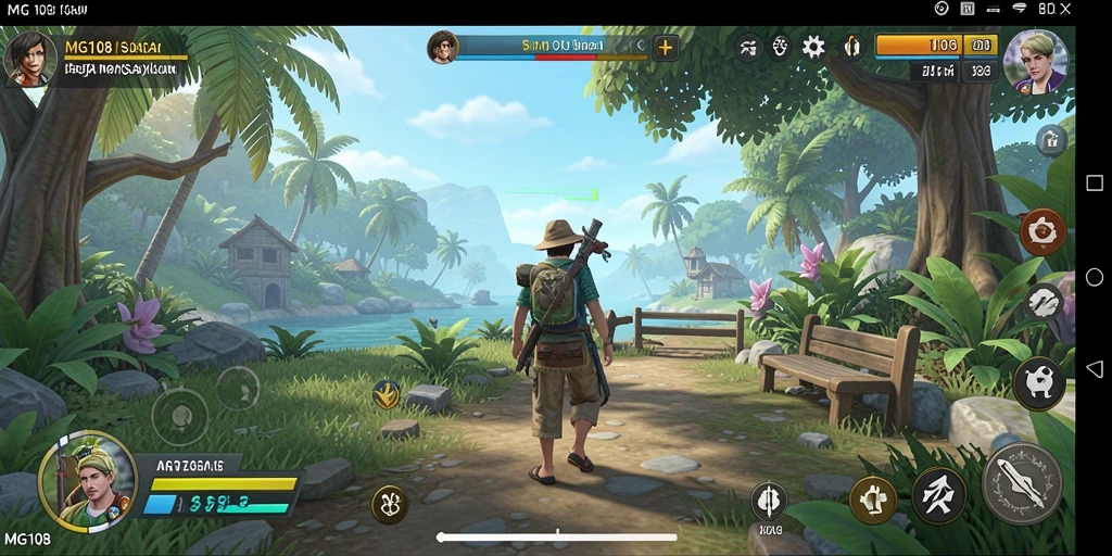 Tampilan menarik gameplay MG108 yang menghibur.