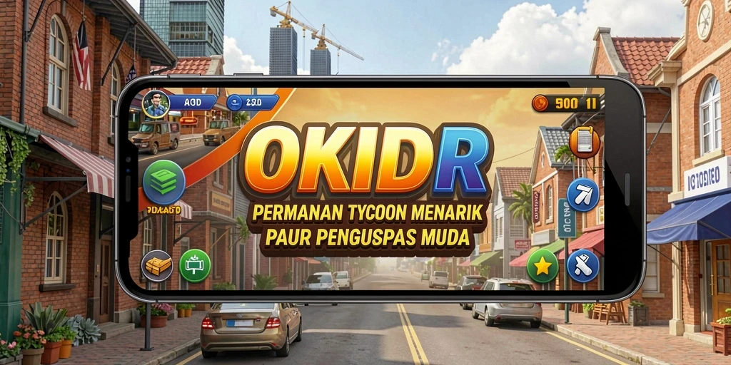 Gameplay OKIDR yang menarik dan menantang untuk pengusaha muda.