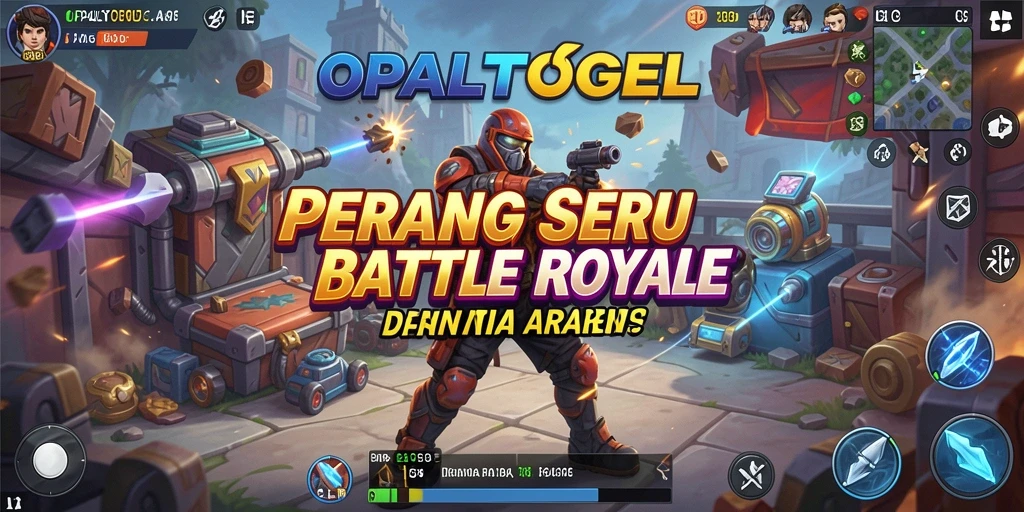Tampilan seru gameplay OPALTOGEL dalam pertempuran Battle Royale.