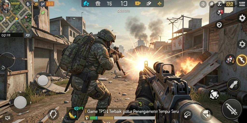 Tampilan gameplay intens dan seru dari QQRP.