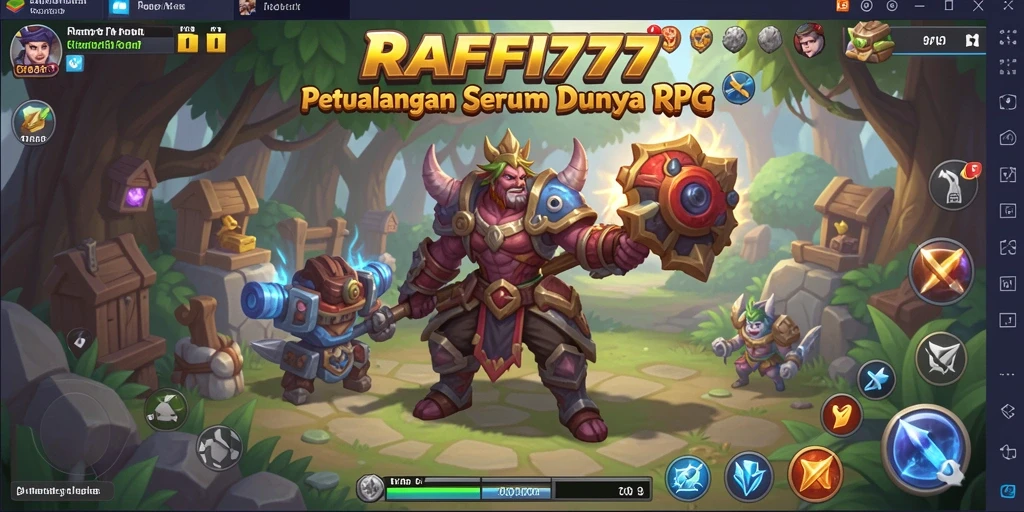 Tampilan menakjubkan dari gameplay RPG RAFFI777 yang kaya akan petualangan.