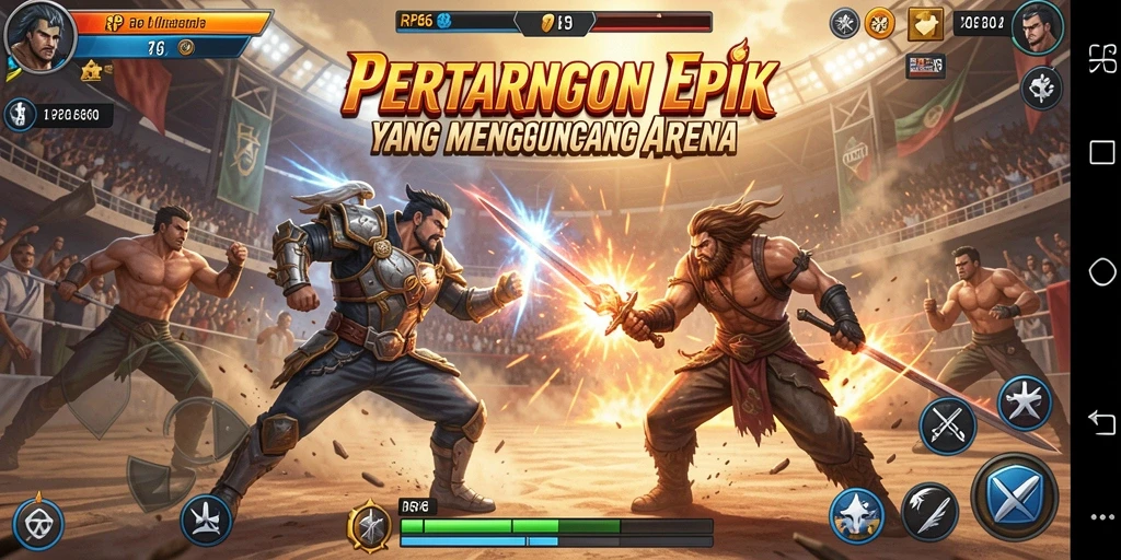 Screenshot RP66 menampilkan aksi pertarungan yang mendebarkan dan grafis yang spektakuler.