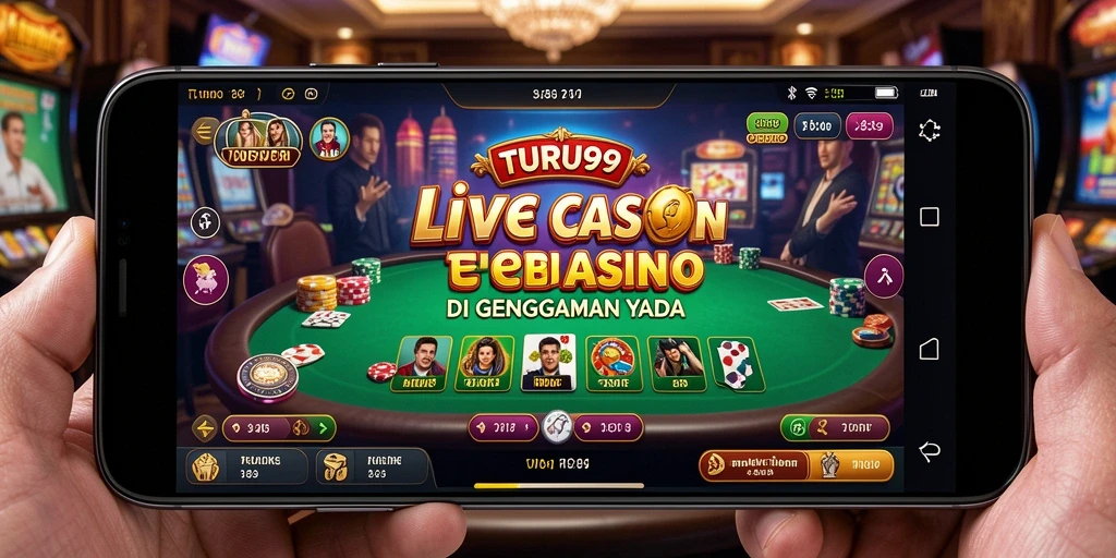 Tampilan menarik dari gameplay Live Casino TURU99 yang memikat.