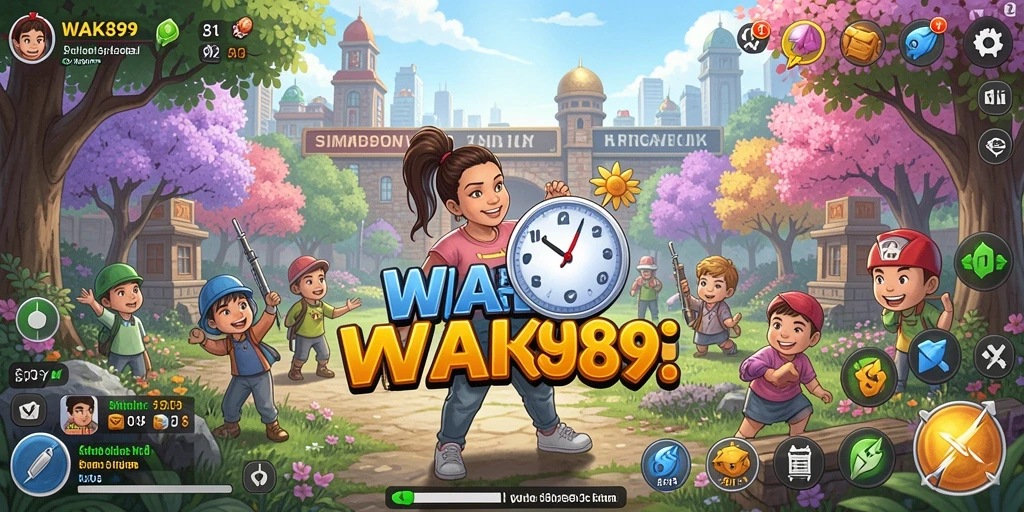 Menampilkan gameplay menarik dari WAK89 dalam dunia simulasi kehidupan.