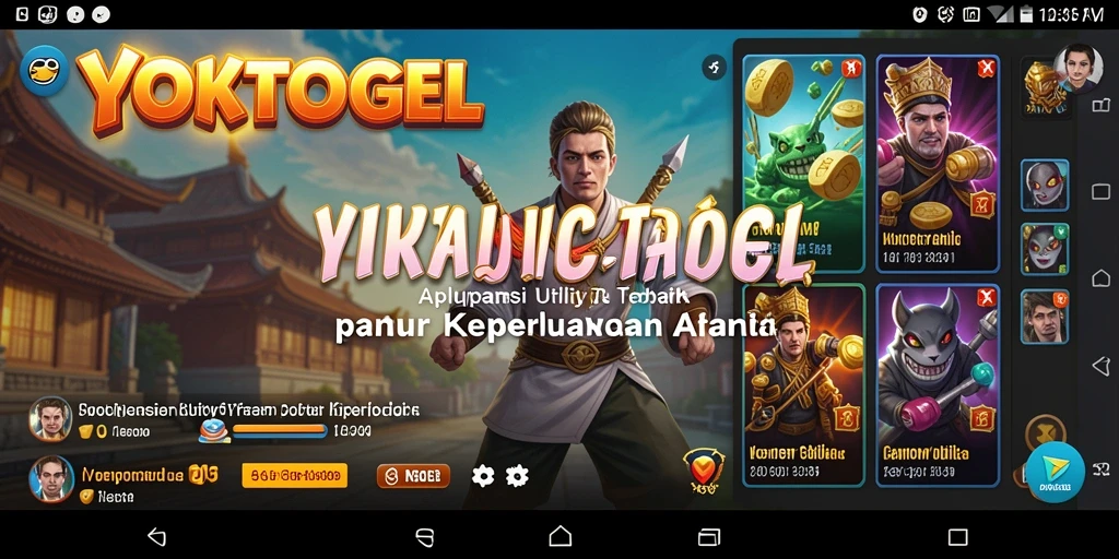 Tampilan antarmuka aplikasi YOKTOGEL yang intuitif dan menarik.