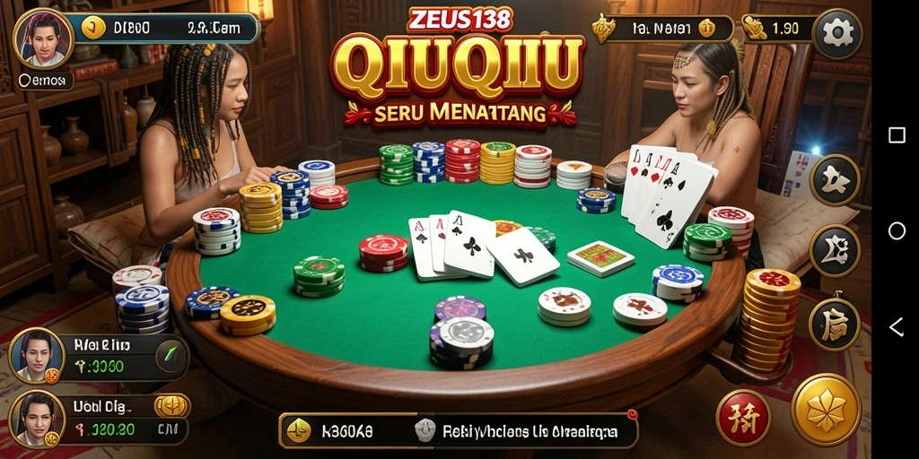 Tampilan gameplay QiuQiu yang menarik di ZEUS138.